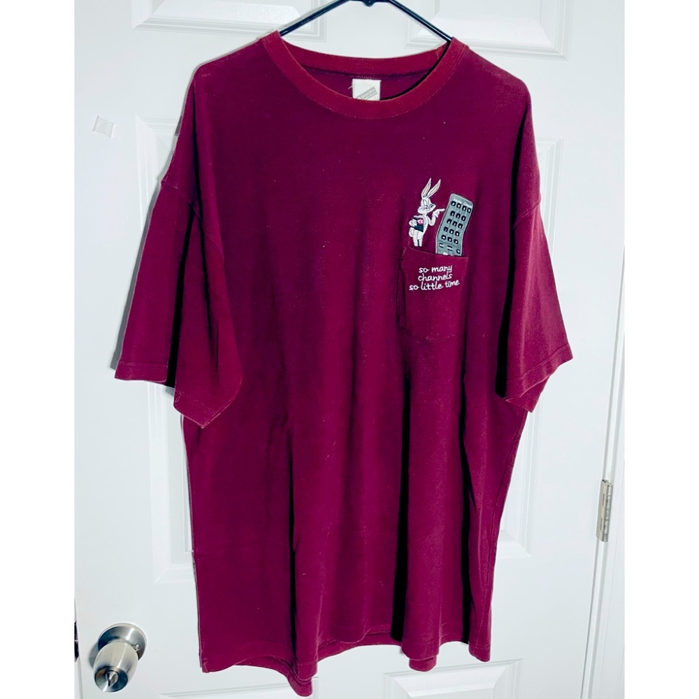 Vintage 1999 Warner Brothers Bugs Bunny - Remote Control Shirt Men’s Size XL #1